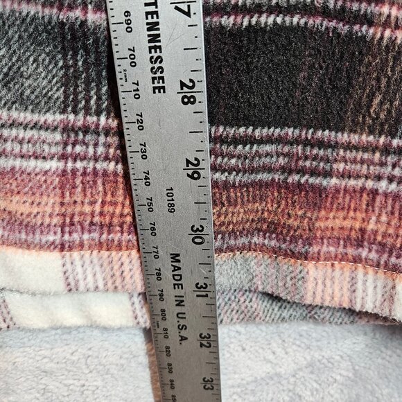 Kensie Women 1x Plaid Flannel lined Jacket Pockets Work gorpcore outdoor shacket - Picture 5 of 15